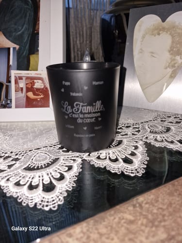 Customer photo review of La maison du cœur - Famille-Verre à bougie