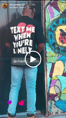 Customer video review of Text Me When You're Lonely - Black