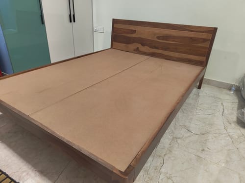 Customer photo review of Oyashe Sheesham Wood Bed