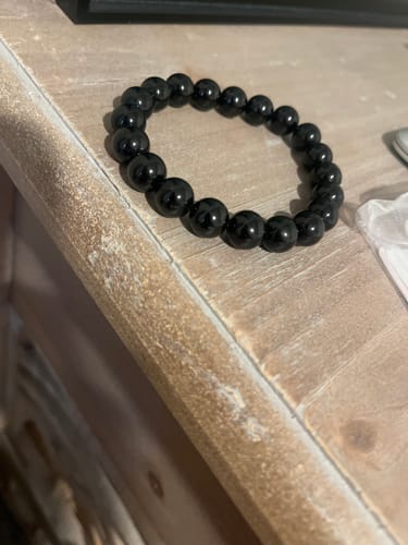 Customer photo review of Black Tourmaline Protection Bracelet - World's Best Quality & Made To Last