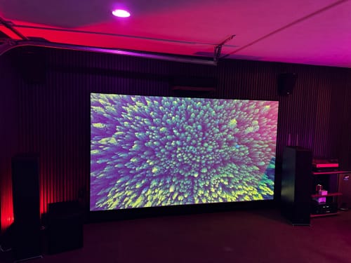 Customer photo review of Acoustic Slat Wall Panel | Black Oak | Premium 3-Sided Wood Veneer