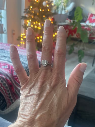 Customer photo review of Forever In My Heart Urn Ring