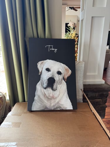 Customer photo review of Pet Art Canvas Wrap
