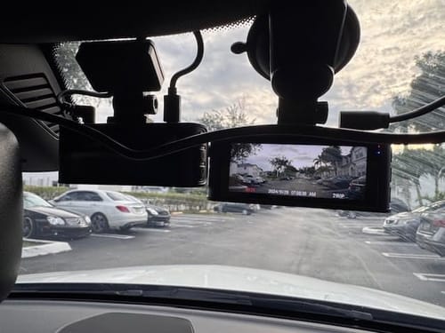 Customer photo review of Dual 1080P Car Camera with Night Vision
