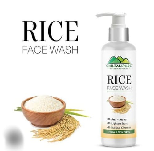 Customer photo review of Rice Face Wash – Acts as a Natural Cleanser, Anti – Aging, Lighten Scars, Mattifies Oily Skin, & Soothes Sun Damage 150ml