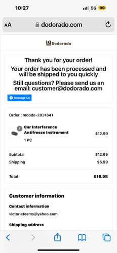 Customer photo review of Car Interference Antifreeze Instrument