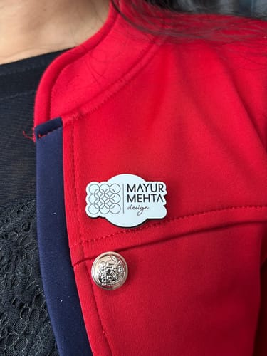 Customer photo review of Customized Magnetic Badge | Wear Your Brand | PrintMine.in