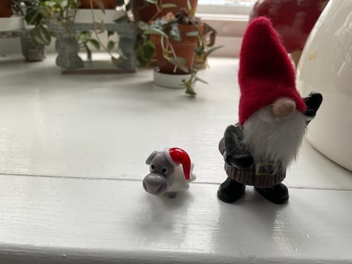 Customer photo review of Tiny Santa Sheep 222