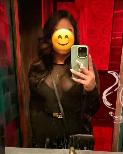 Customer photo review of Shapewear Heat-Set Crystal Mesh Long-Sleeve Slimming Bodysuit