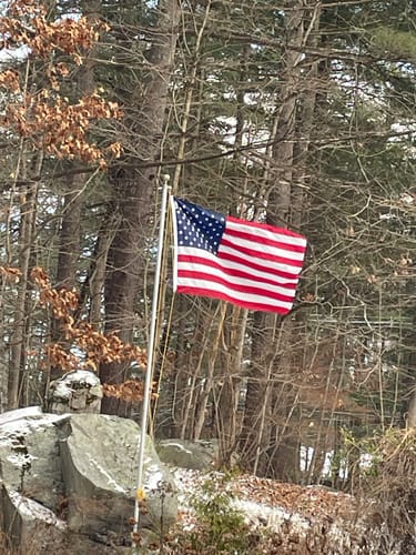 Customer photo review of Heavy Duty American Flag - Outdoor Nylon - Made In USA