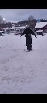 Customer photo review of Adult Baggy Cargo Snowboard Pants Oversized Outdoor Pants