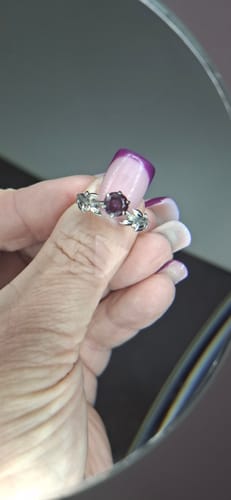 Customer photo review of Florence | טבעת אלכסנדריט ויהלומים
