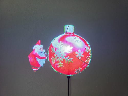 Customer photo review of 3D Holographic Advertising Fan