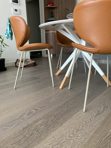 Customer photo review of Elite Groovy Flex Silicone Chair Leg Protectors | Stretchy Edition