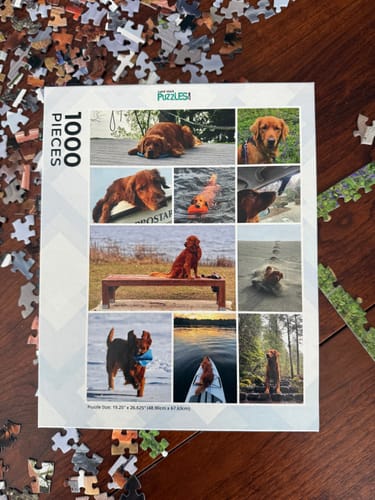 Customer photo review of 1000 Piece Photo Collage Puzzle: Collage Puzzles from Photos