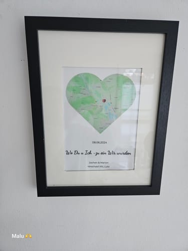 Kundenbewertung mit Foto zu "Unser Ereignis" - Personalisierte Acryltafel