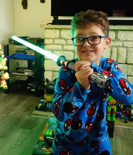 Customer photo review of Thin Neck Saber - Model Luke V1 Spin (Clearance)
