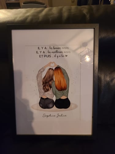 Customer photo review of Affiche Personnalisée - Meilleures Amies