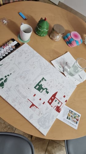 Customer photo review of Whimsical Winter Village