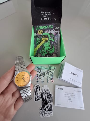 Customer photo review of Reloj Casio Análogo MTP-B145D-9AV Amarillo 35mm