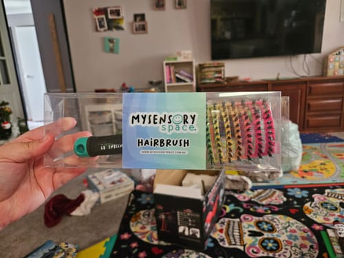 Customer photo review of My Sensory Space Detangling Hairbrush