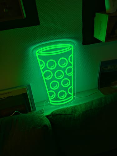 Customer photo review of Neon Dubbeglas