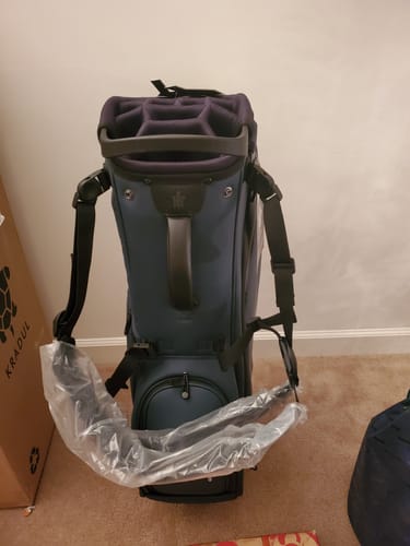 Customer photo review of LUX 9.5" 14-Way Hybrid Stand Bag: Blue Steel