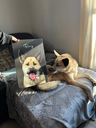 Customer photo review of Pet Art Canvas Wrap