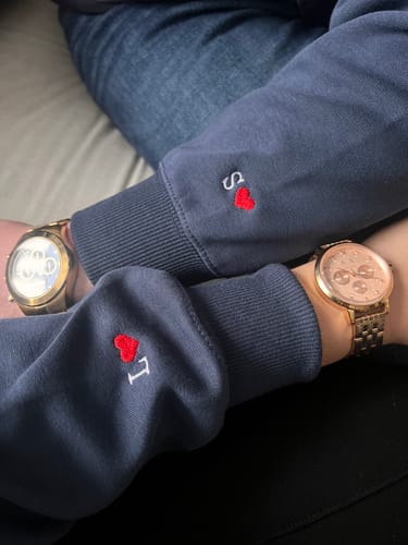Customer photo review of Custom Embroidered Date Roman Numeral Hoodie