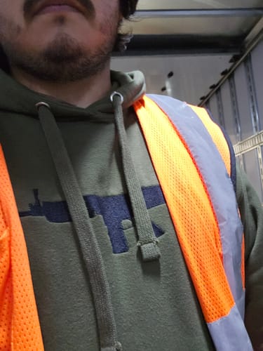 Customer photo review of Skar Embroidered Hoodie