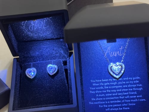 Customer photo review of To my Beautiful Aunt - 3 in 1 Necklace - Sterling Silver Trinity Necklace - Aunt3