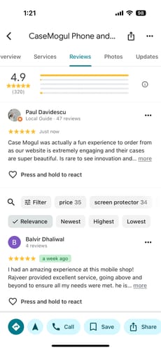 Customer photo review of Intricate Illusion Abstract Phone Case