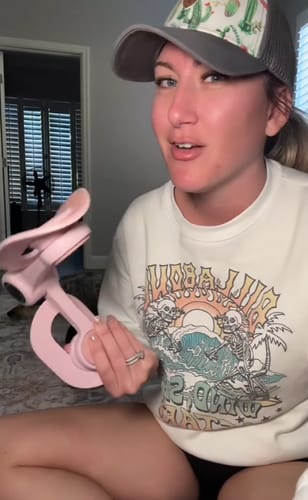 Customer photo review of Vixinx PostPro™ - Leg clamp for effective exercising