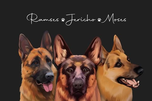 Customer photo review of Pet Art Canvas Wrap