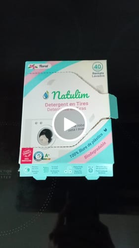 Customer video review of Eco-Tiras de Detergente 40 lavados Natulim