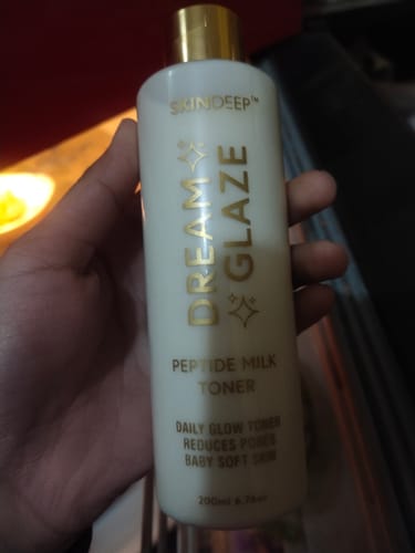 Customer photo review of DREAM GLAZE - Peptide Milk Toner