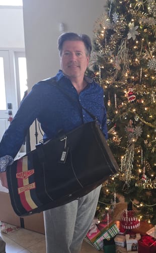 Customer photo review of Vintage Leather Flat-Out Garment / Duffel Bag (Limited Edition, Numbered)