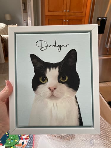 Customer photo review of Pet Art Canvas Wrap