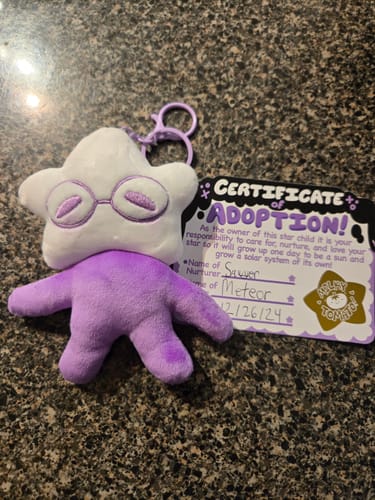 Customer photo review of Adopt a Star Baby Plush Blind Box