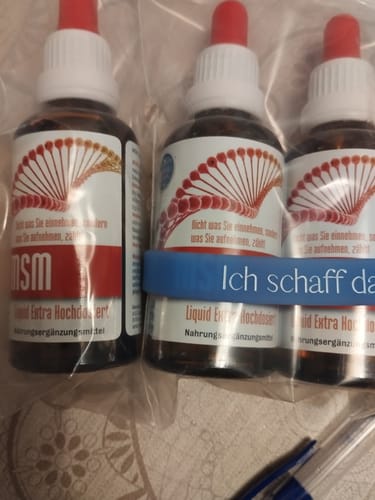 Customer photo review of MSM Booster - MSM Tropfen (Methylsulfonylmethan) - Vegan