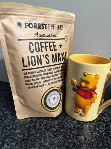 Customer photo review of Australian Coffee + Lions Mane Mushroom