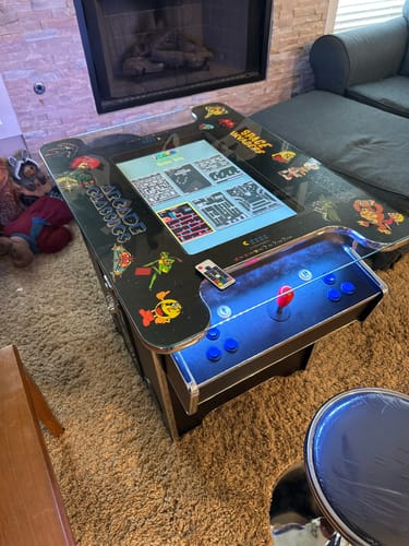 Customer photo review of Commercial Grade 60 games in 1 Arcade Commercial Cocktail Table Machine Retro Multi-cade LED