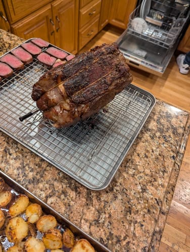 Customer photo review of PRIME RIB ROAST (BONE-IN LIMITED QUANTITY)