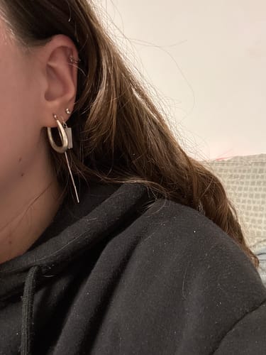 Customer photo review of עגילי קיאנייט 5 ב-1 | Mermaid