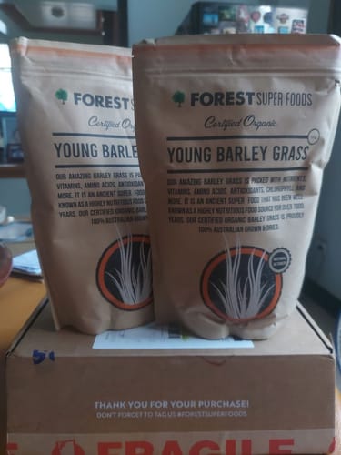 Customer photo review of Certified Organic Australian Barley Grass