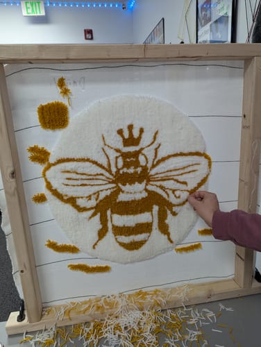 Customer photo review of Tuft Love Group Tufting Classes (Superior, CO)