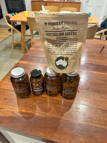 Customer photo review of Australian Greens Whole Food Capsules