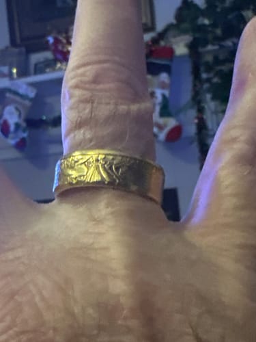 Customer photo review of 1 oz American Gold Eagle Coin Ring