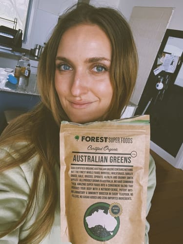 Customer photo review of Australian Greens Whole Food Capsules