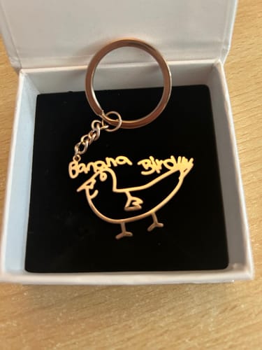 Customer photo review of Persönliche Kinderzeichnung als Halskette oder Anhänger